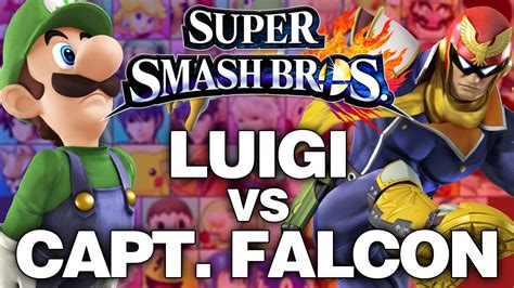 Super Smash Bros For Wii U Luigi Vs Captain Falcon For Glory On