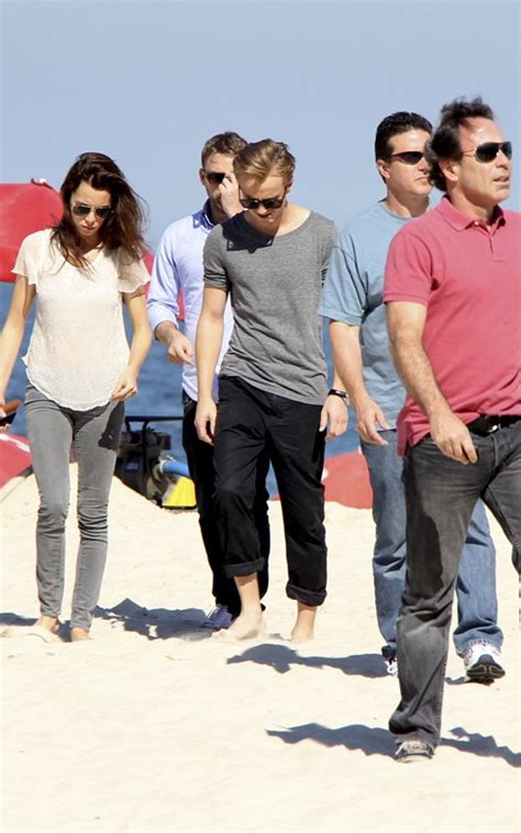 Tom Felton and girlfriend Jade Olivia strolling at the beach in Rio de ...