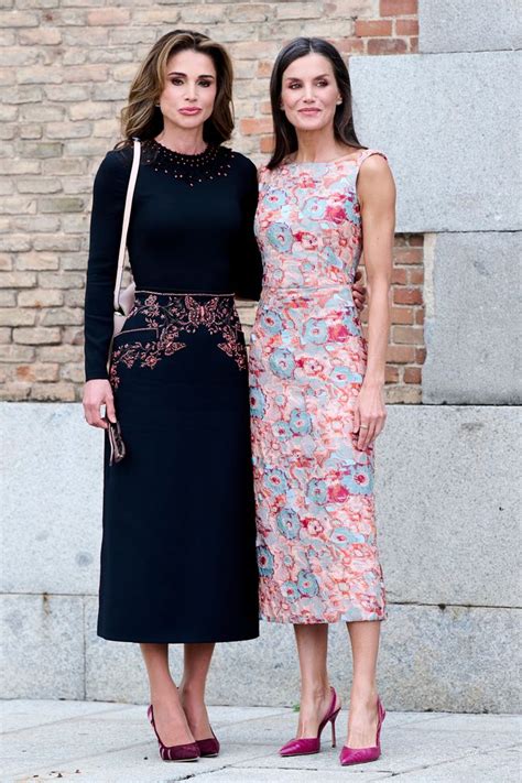 Queen Letizia Of Spain And Queen Rania Of Jordan’s Twinning Moment Is Not To Be Missed Hello