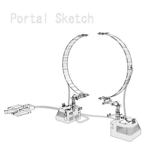 Artstation Portal Sketch Promo Art Deflection