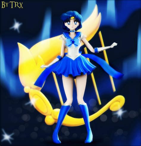 Super Sailor Mercury Manga Version By Trxnalara On Deviantart