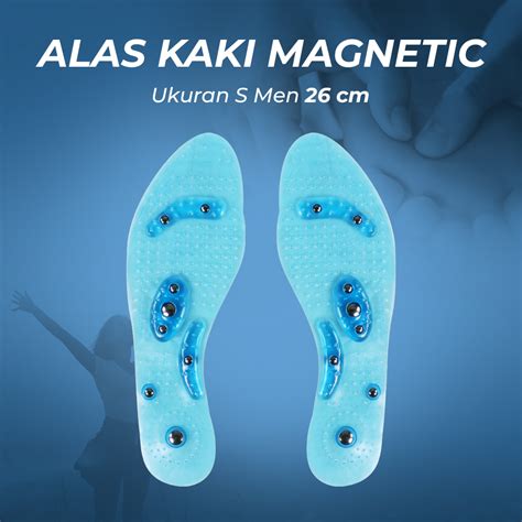 Sunvo Insole Sepatu Alas Kaki Orthopedic Magnetic Silicone Gel Pad S