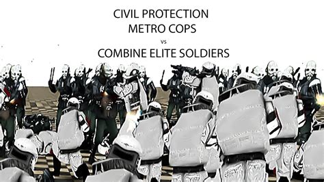 Combine Elite Soldiers Vs Metro Cops” Hammer Hl2 Ep 2 Youtube