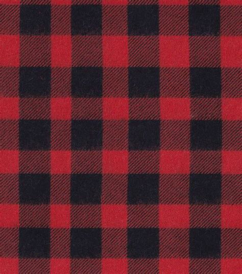 Snuggle Flannel Fabric Buffalo Plaid Red At Flannel Fabric