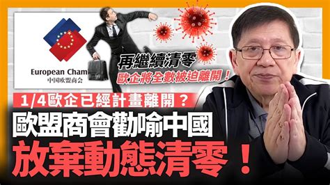 中字歐盟商會勸喻中國放棄動態清零！四分一歐企已經計畫離開？若中國再繼續清零至下年歐企將會全數被迫離開！我在此分析中美日歐錯綜複雜的關係