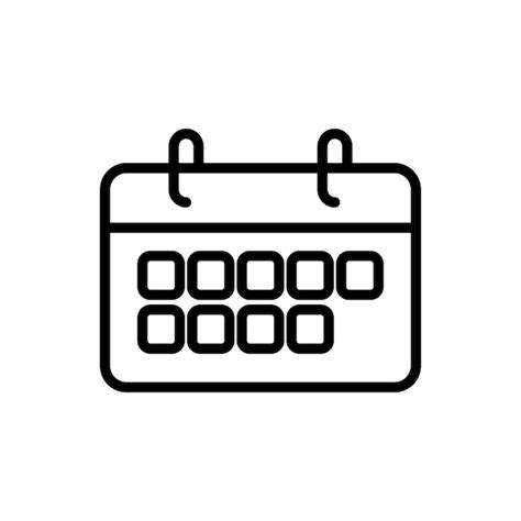 premium vector calendar sign symbol vector