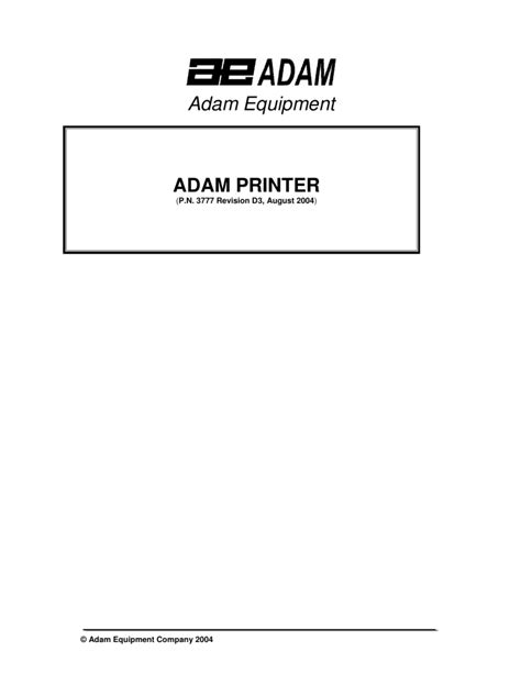 Adam Equipment Adam Printer