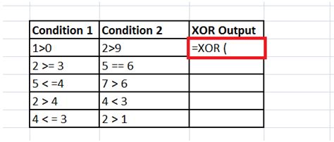 Excel Xor Function Javatpoint