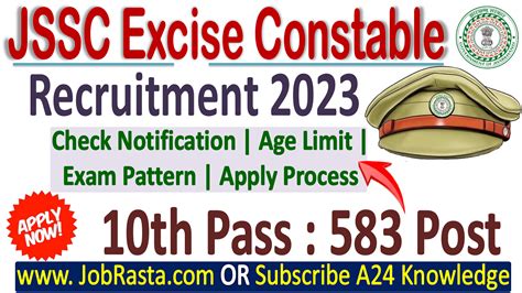 Jssc Excise Constable Recruitment Notification For Post Out