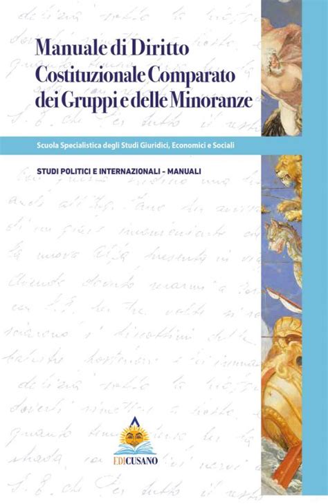 Manuale Di Diritto Costituzionale E Comparato Dei Gruppi E Delle