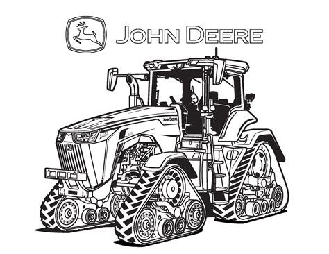 Desenho Para Colorir Trator John Deere - 5
