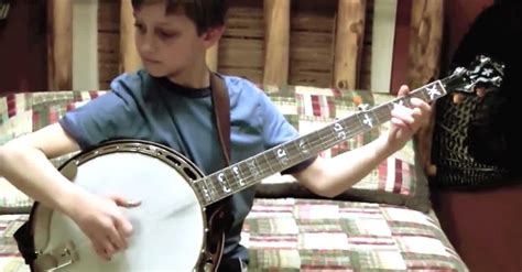 9-Year-Old Boy Plays The Banjo For His Mom. When He Looks Up? My Jaw DROPPED! | LittleThings.com