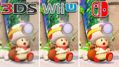 Captain Toad Treasure Tracker 2014 3ds Vs Wii U Vs Nintendo Switch Which One Is Better