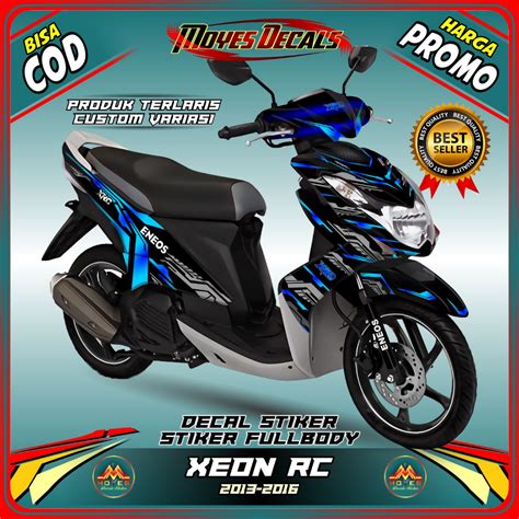 Jual Decal Xeon RC Fullbody Motor Yamaha Sticker Motif Custom COD