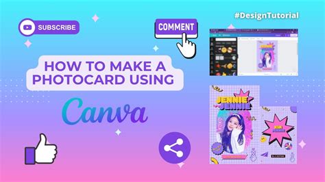 How To Make A Photocard Using Canva Application YouTube