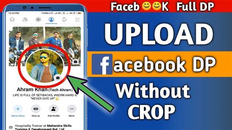 How To Set Full Dp On Facebook How To Upload Full Size Facebook