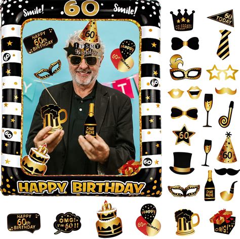 Th Birthday Photo Booth Props And Inflatable Selfie Frame Pcs