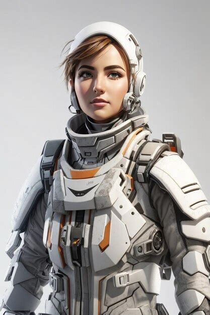 Space Girl Portrait Premium Ai Generated Image