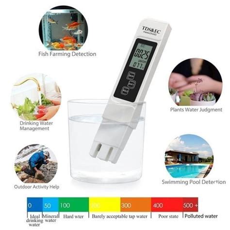 Tds Tester Ec Meter Outil De Test De Mesure De La Qualit De L Eau