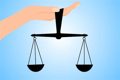 Premium Vector Scales Of Justice Symbol Of Law And Justice Flat