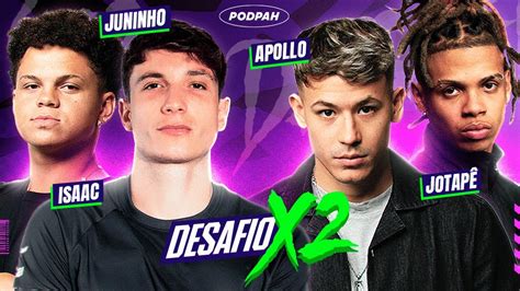 JUNINHO MANELLA & ISAAC vs APOLLO & JOTAPÊ - SUPER DESAFIO X2 PODPAH ...