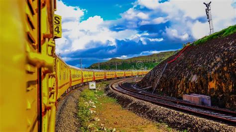 Beautiful Indian Railways Editorial Stock Photo Image Of Field 194256983