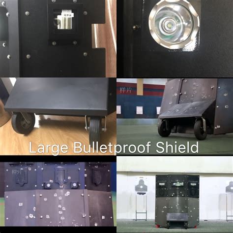 New Tactical Bulletproof Shield Wheeled Folding Bulletproof Wall