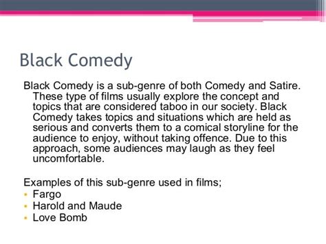 Comedy genre