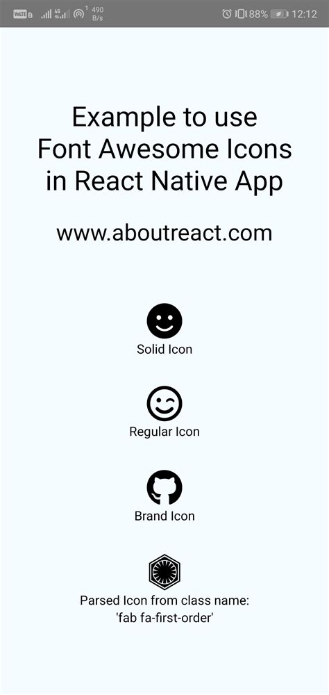 How To Use Font Awesome Icons In React Native App