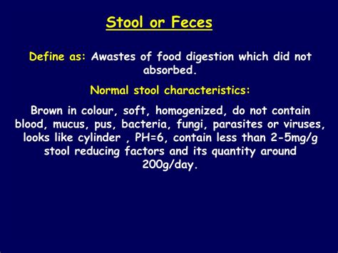 Ppt Stool Analysis Digestive System Powerpoint Presentation Free Download Id9603104