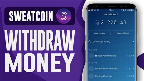 How To Withdraw Money From Sweatcoin Simple Easy YouTube