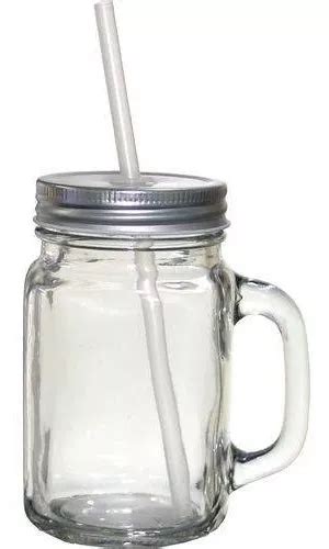 Caneca Mason Jar De Vidro Sublim Tico Unidades Parcelamento Sem Juros