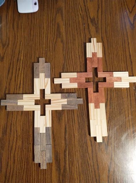 Diy Wooden Cross Using Tumbling Tower Pieces The Shabby Tree Artofit