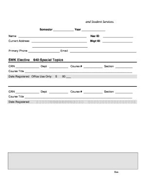 Fillable Online Brockport Grc Msw Form Fax Email Print PdfFiller