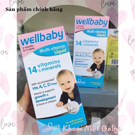 Vitamin Tổng Hợp Wellbaby Cho Bé 150ml Anh Dạng Siro Shopee Việt Nam