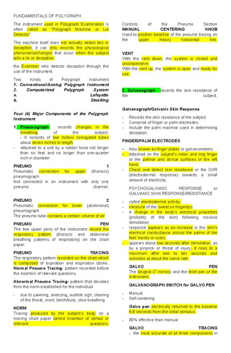 fundamentals  polygraph reviewer fundamentals  polygraph