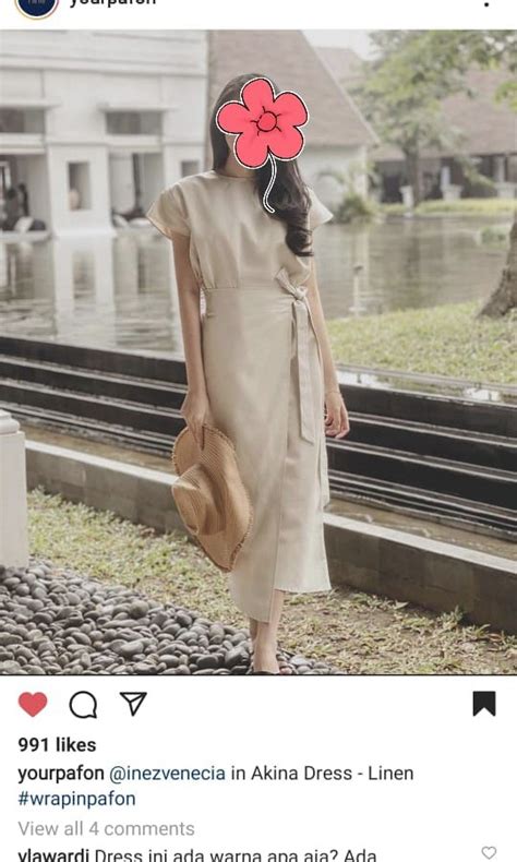 Harga Netto Your Pafon Akina Dress Cream On Carousell