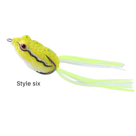 Sougayilang Artificial Soft Fishing Lures Bass Bait Rubber Frog Fishing