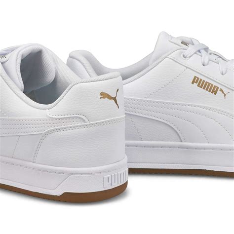 Puma Men S Caven Sneaker White Yellow Softmoc