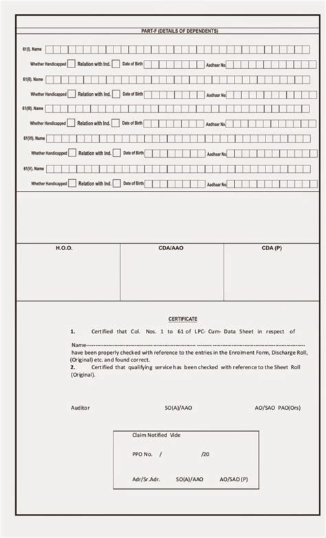 Forwarding Of Revised Lpc Cum Data Sheets Of The Pension Sanction