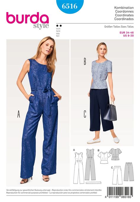 Burda Style Pattern Bd Misses Coordinates Dress Sewing Patterns