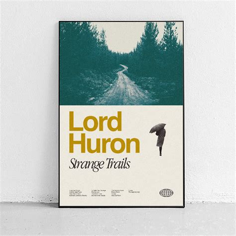 Lord Huron - Strange Trails Midcentury Modern Art Print – Sandgrain Studio