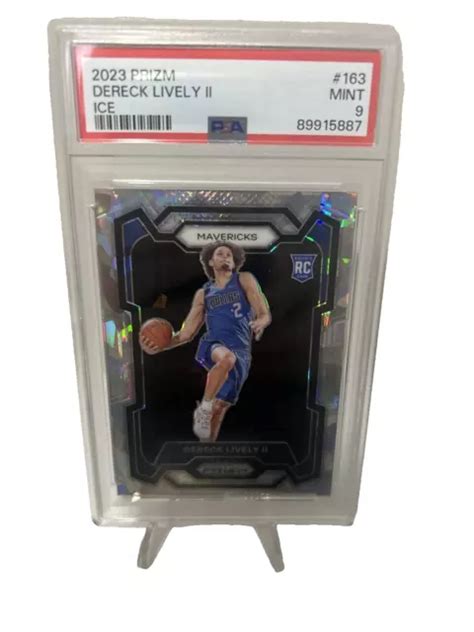 Dereck Lively Ii Panini Prizm Ghiaccio Cracked Rookie Rc