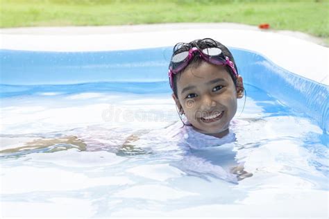 asian girl wearing swimsuit stock   royalty