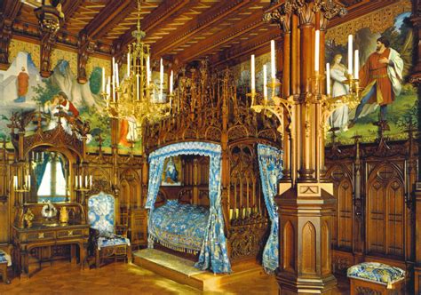 The Bedroom Of King Ludwig Ii At Neuschwanstein Castle Bavaria R