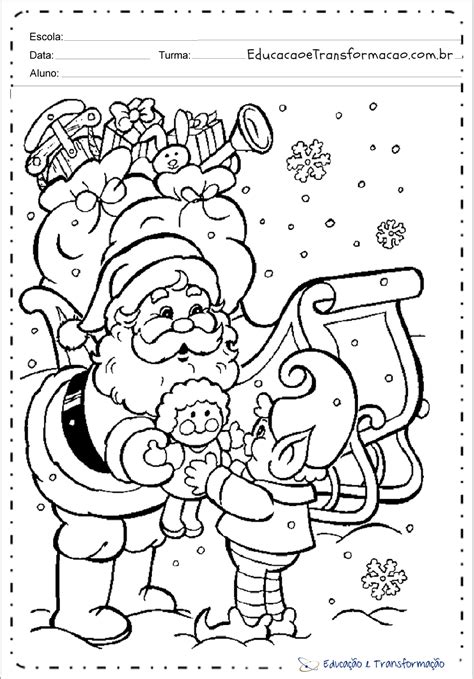 Imprimir e Colorir - Atividades de natal para maternal. – Educação e ...