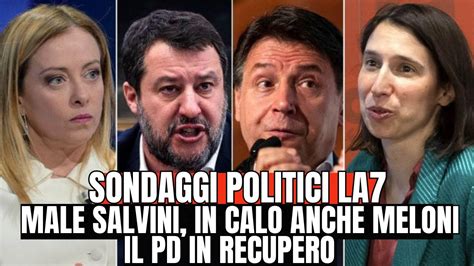 Sondaggi Swg La Calo Per Meloni Male Salvini Il Pd In Leggero