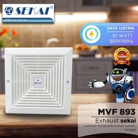 Jual Kipas Angin Sekai Mvf Exhaust Fan Penghisap Penyedot Udara