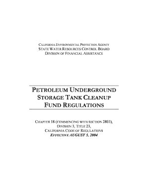 Fillable Online Waterboards Ca Petroleum Underground Storage Tank