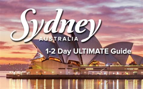 Sydney Australia 1 2 Day Itinerary And Travel Guide Just Globetrotting